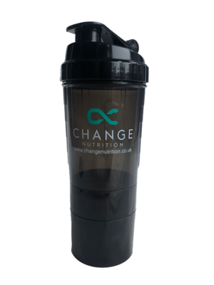 Protein Shaker With 3 Powder Compartments
