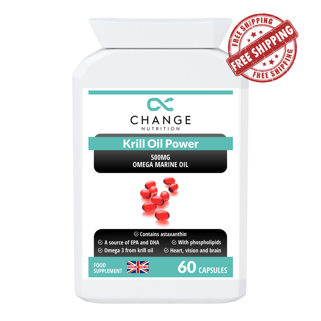 Krill Oil POWER Capsules - 500mg Antarctic Omega Marine Oil